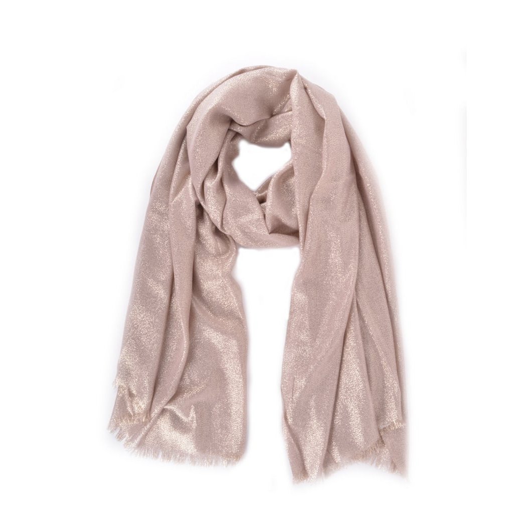 COOSZ_metallic sjaals champagne