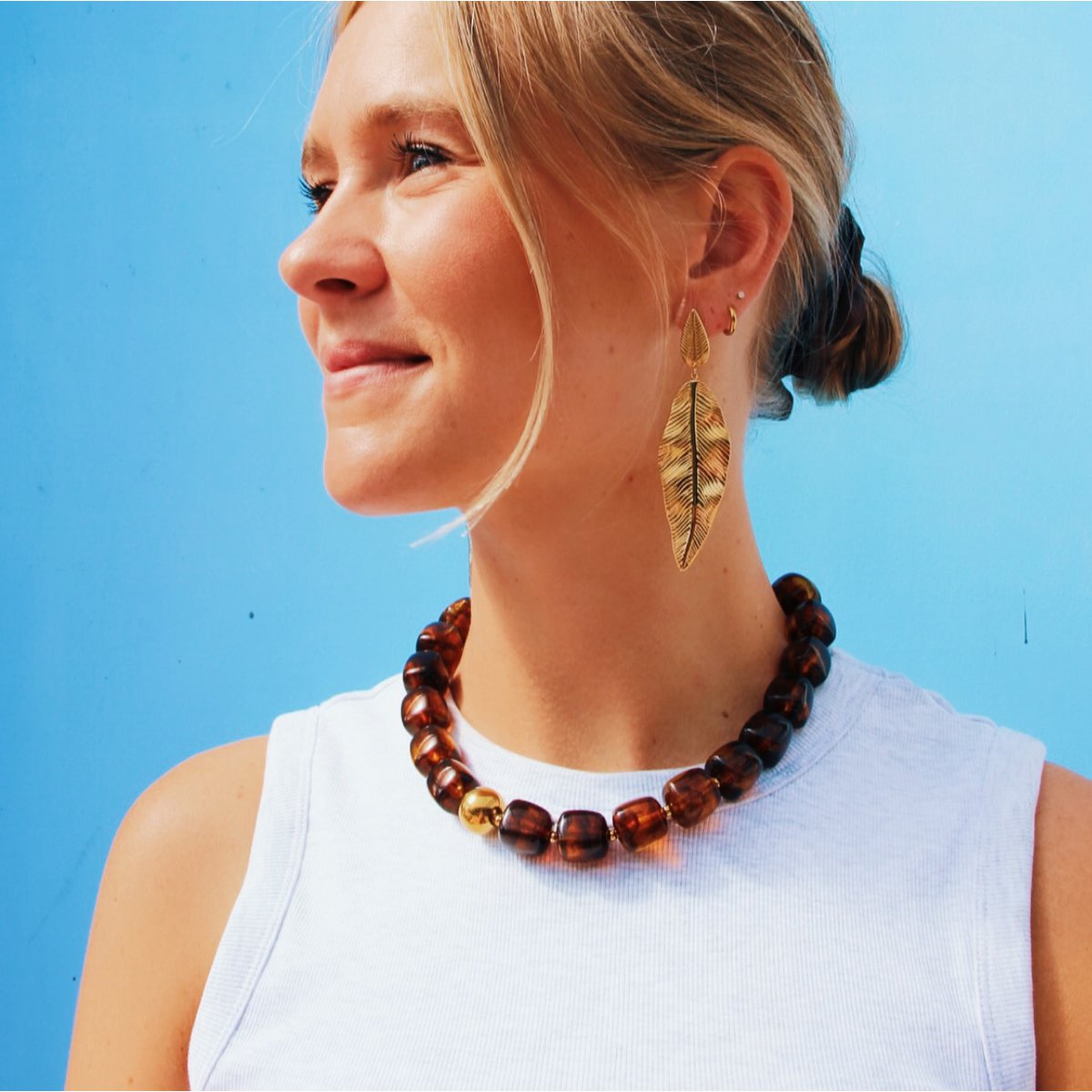 Bazou_oorbellen blad