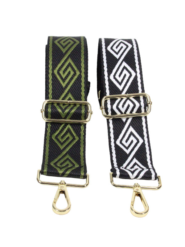 Bagstrap Zwart met Groen