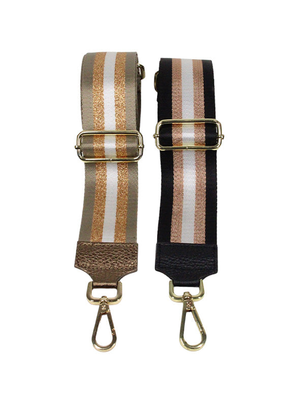 Bagstrap Metallic zwart