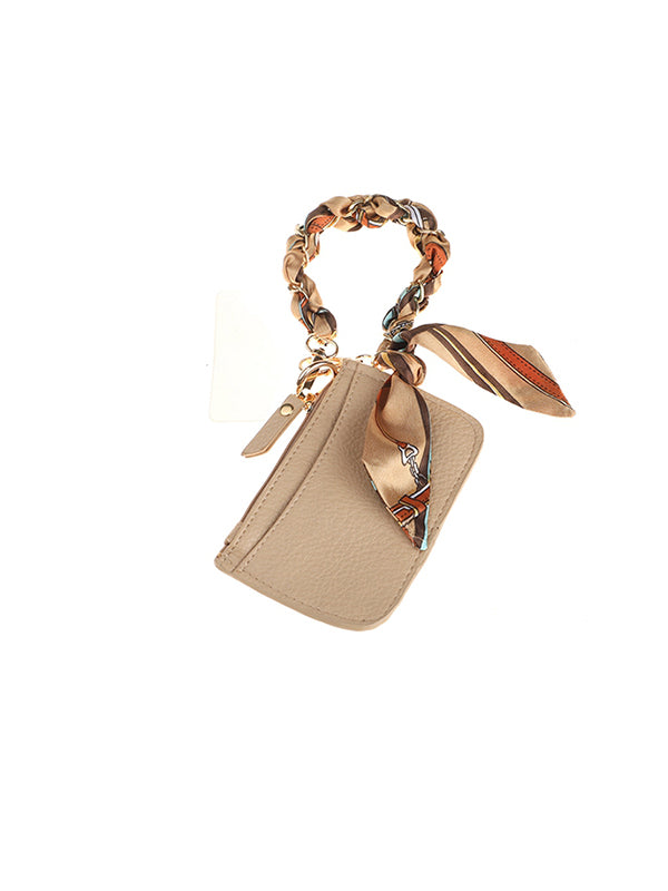 Naturel telefoonbandje met portemonneetje Evi