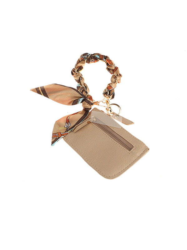 Naturel telefoonbandje met portemonneetje Evi