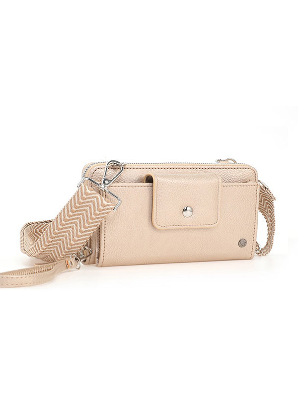 Champagne portemonnee / telefoontasje Kos