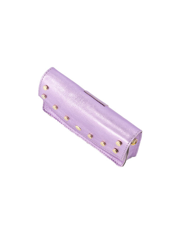 Metallic schoudertasje Lila