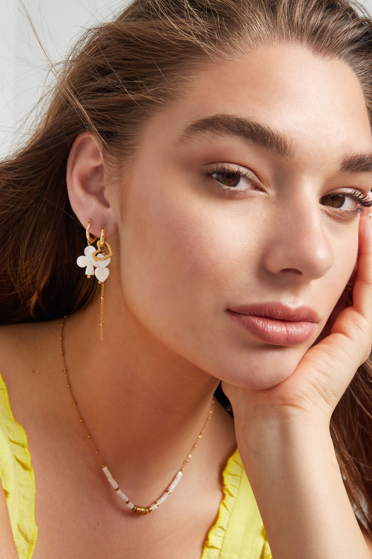 Oorbellen met hartjes hangers