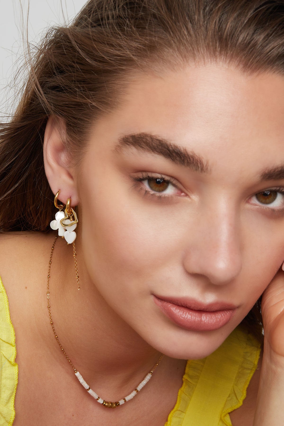 Oorbellen met hartjes hangers