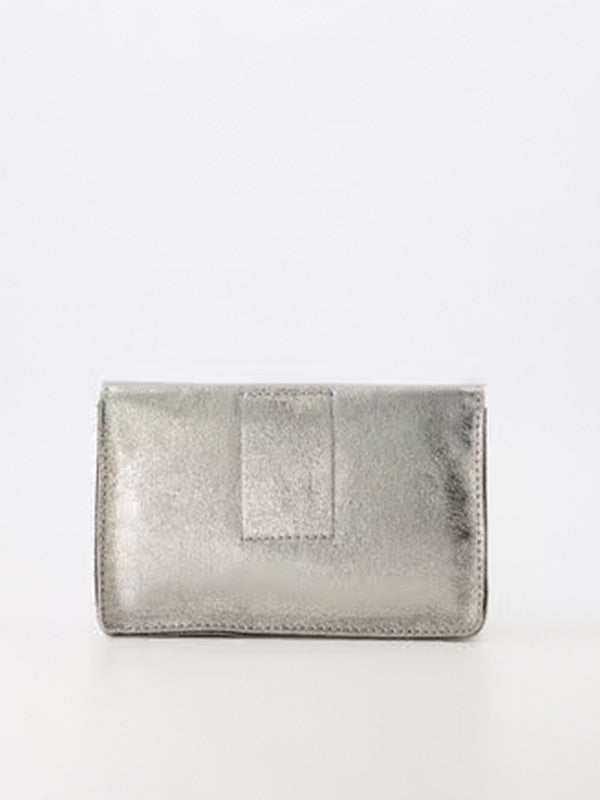 Metallic schoudertasje Zilver
