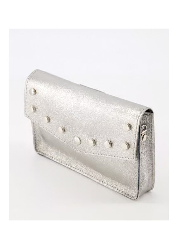 Metallic schoudertasje Zilver