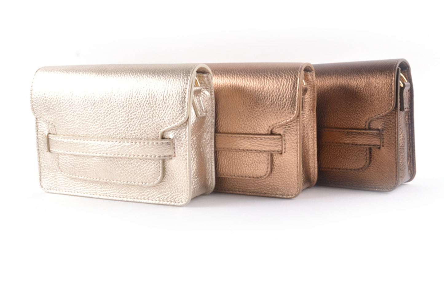 Schoudertas metallic Goud