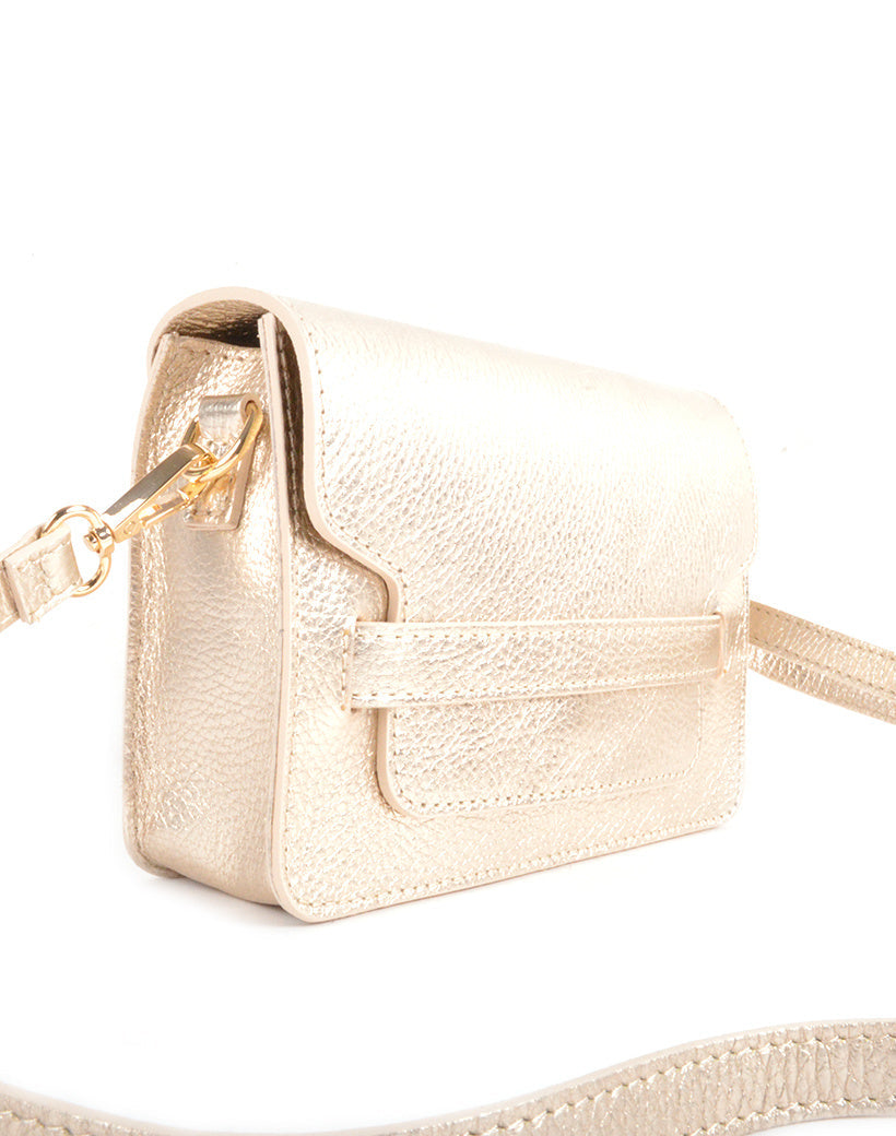 Schoudertas metallic Goud
