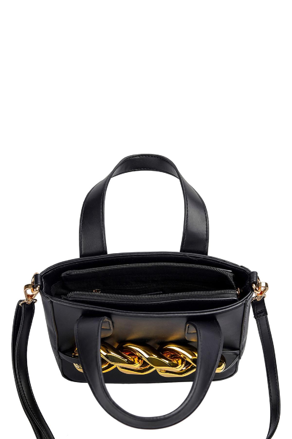 Hand / schoudertas zwart