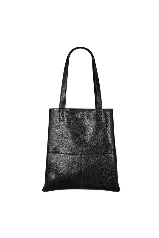 Metallic Shopper Zwart