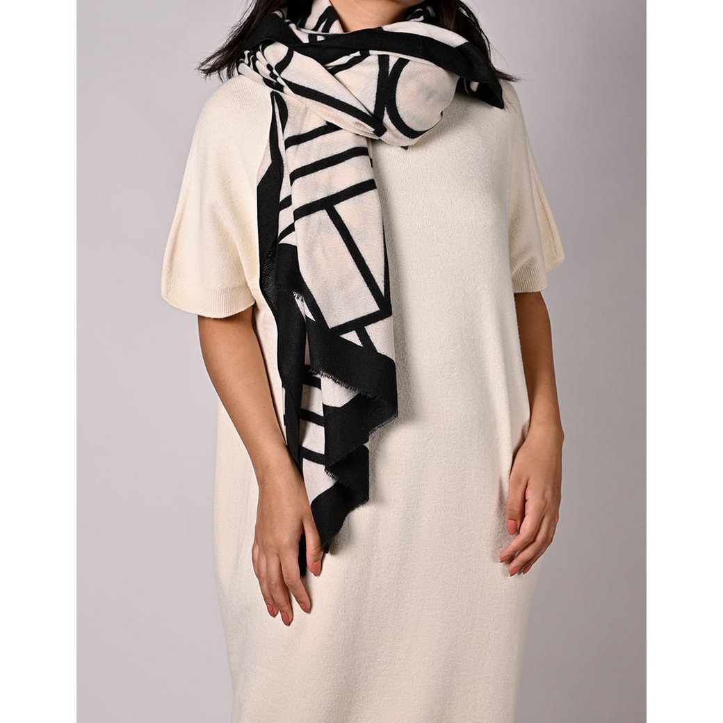 COOSZ_sjaal zwart wit
