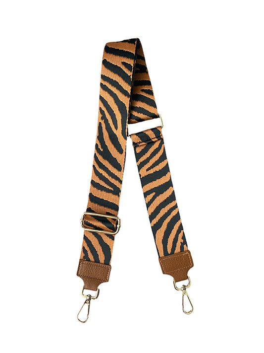 Bagstrap zwart cognac