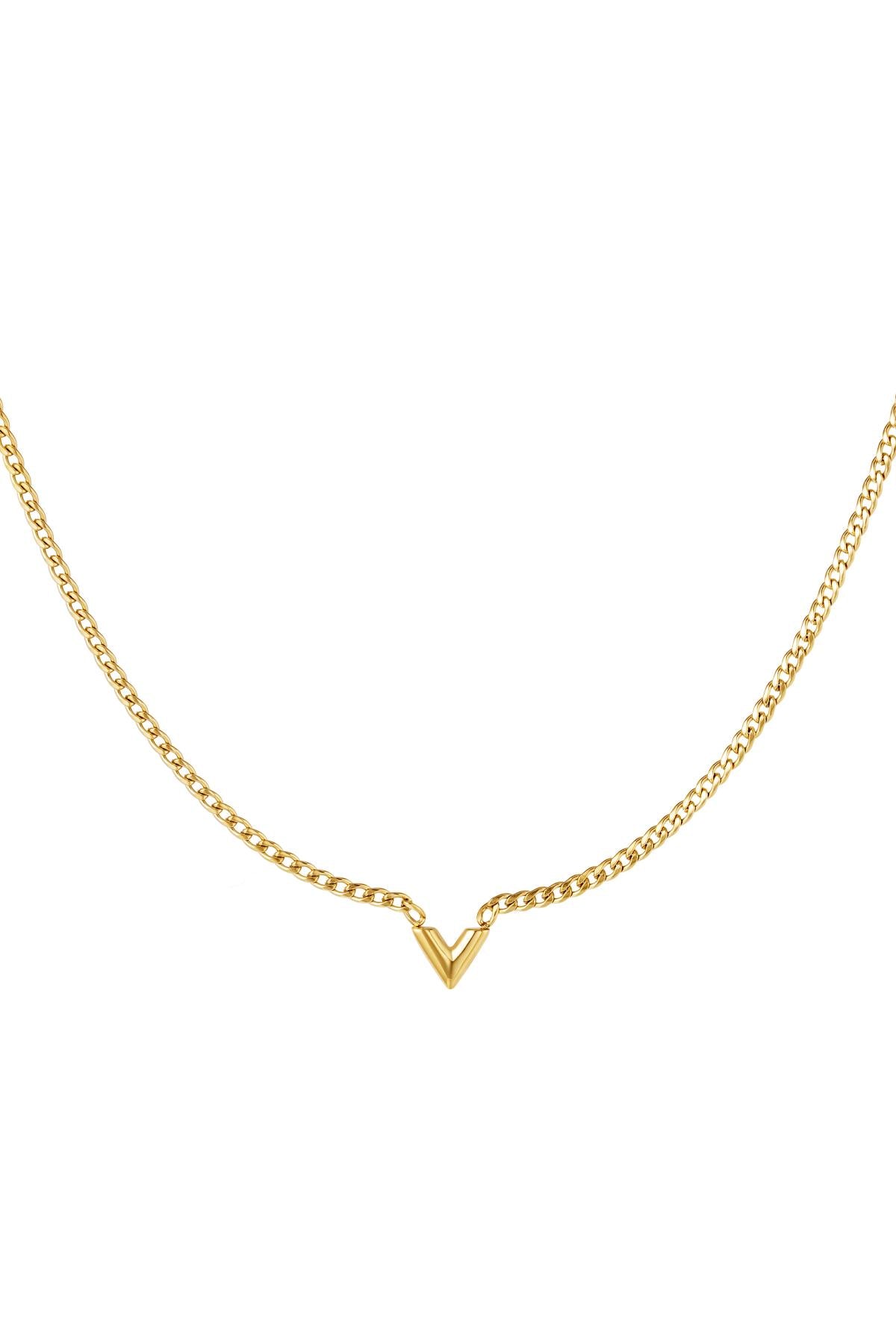 Ketting met letter V