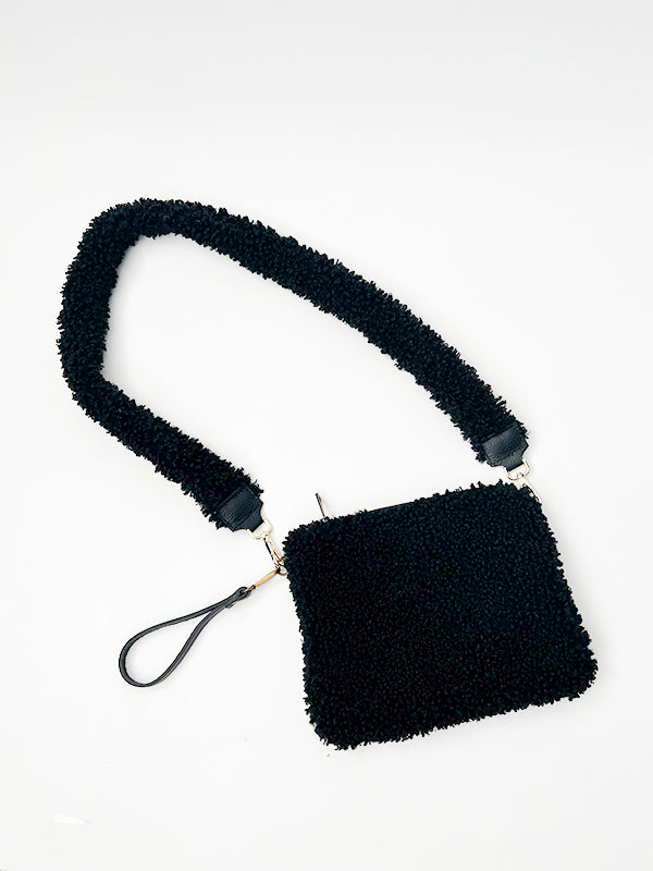 Schoudertas Teddy Zwart