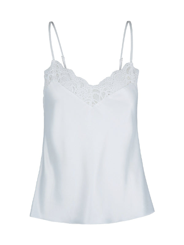 Shortama wit met kant