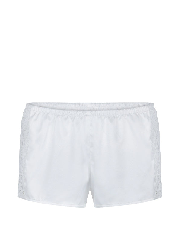 Shortama wit met kant