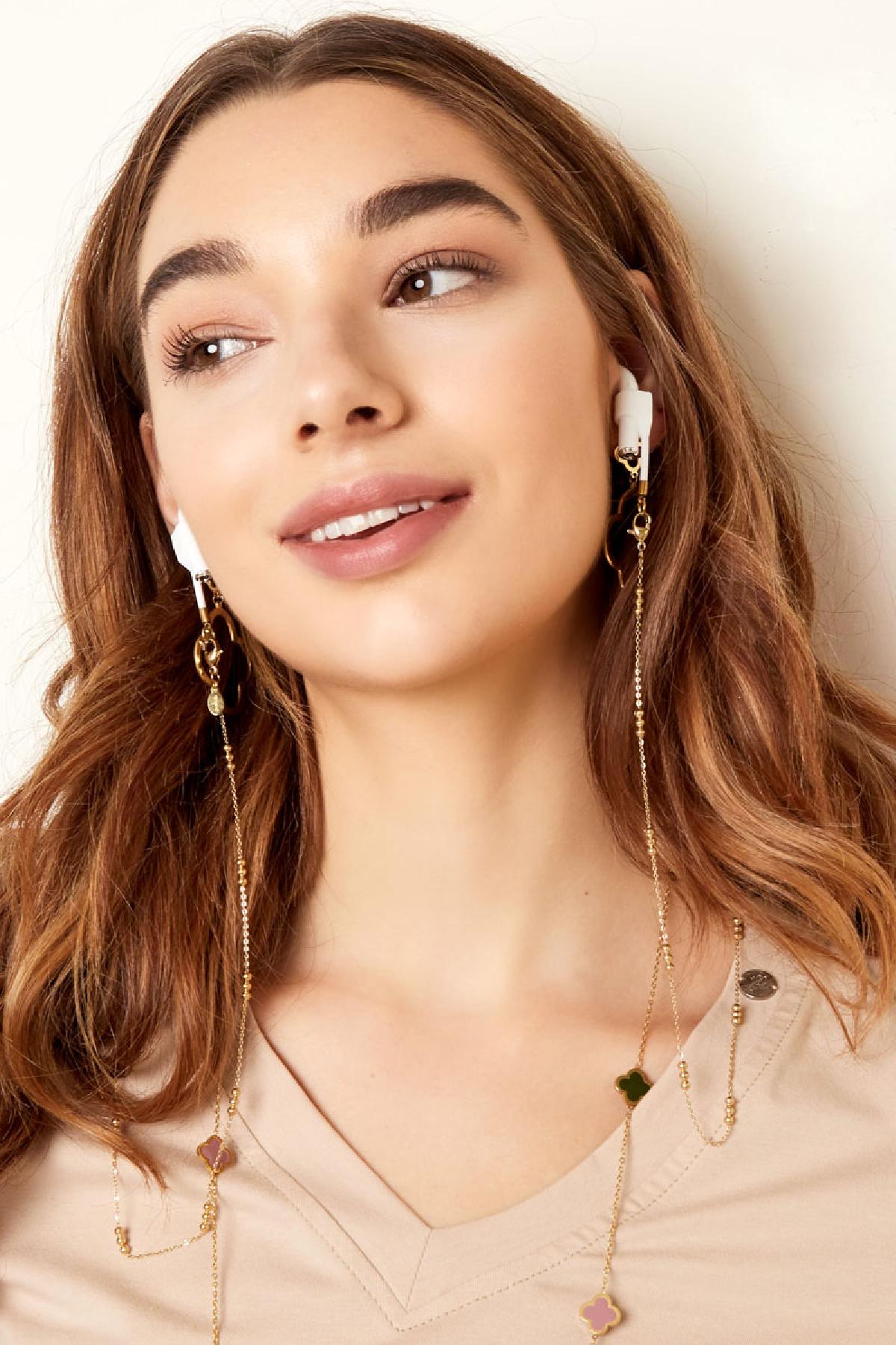 Zonnebril-/airpods koord -  Details Goud