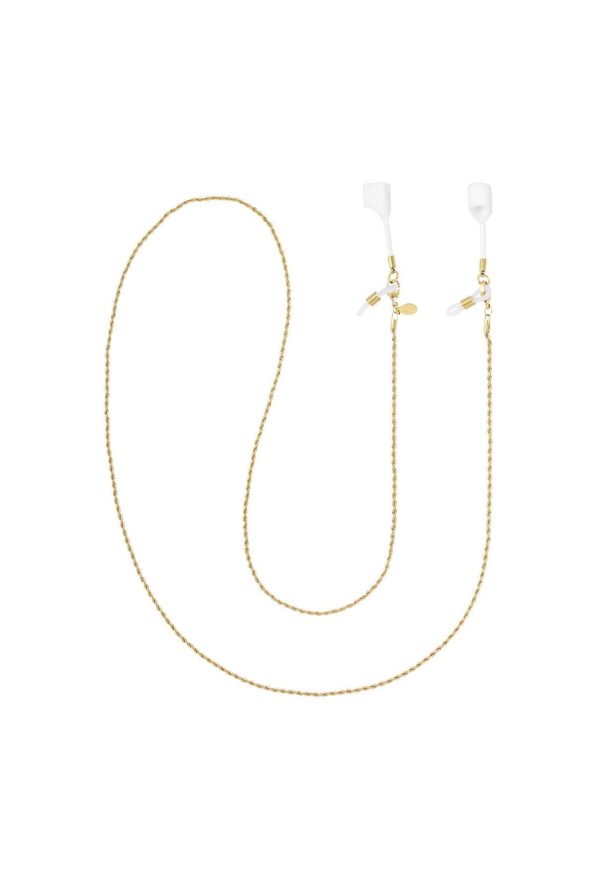 Zonnebril-/airpods koord -  Gedraaid Goud