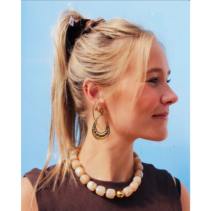 COOSZ_Bazou_xl kralenketting bruin