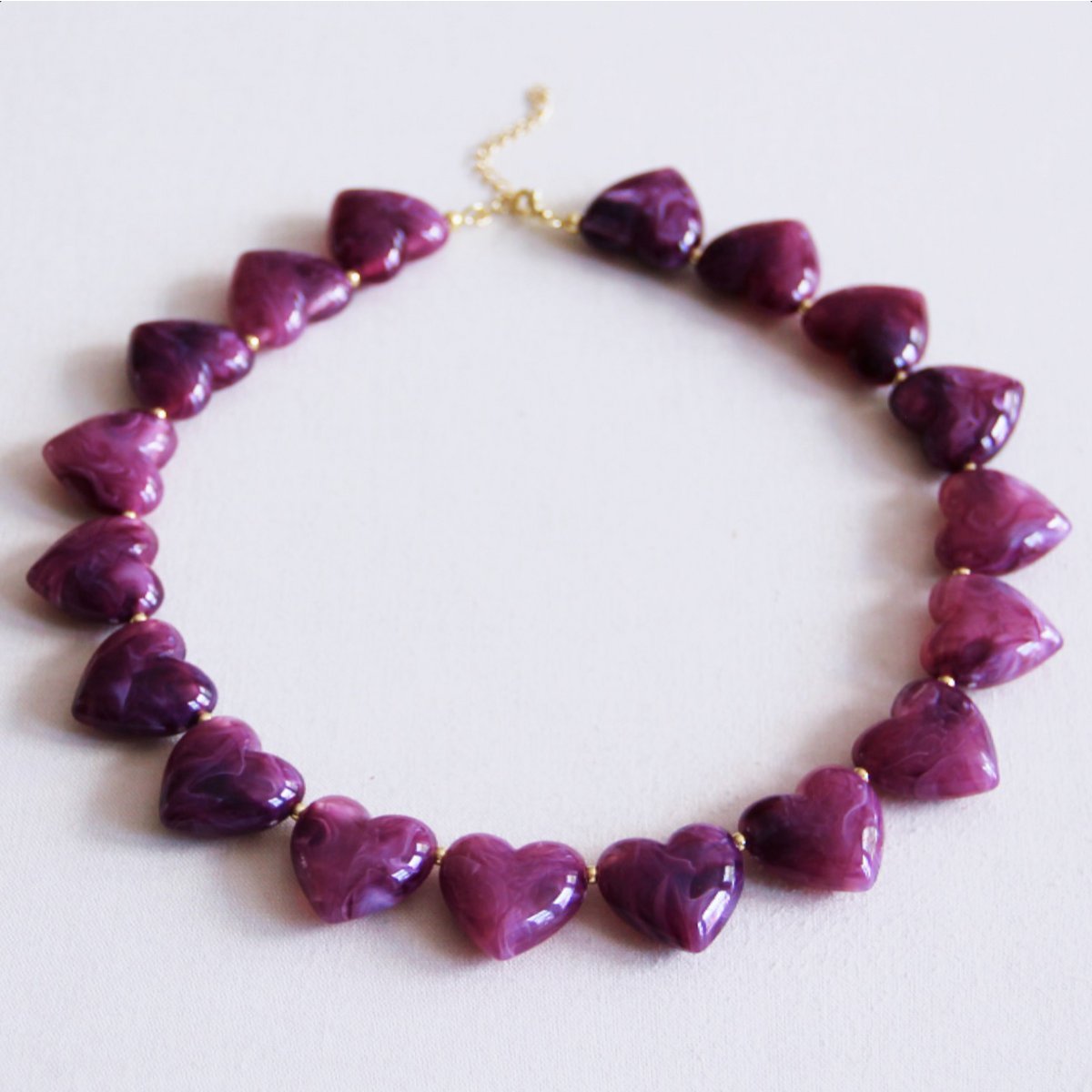 COOSZ_Bazou_hartjes ketting paars