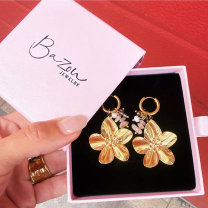 COOSZ_Bazou_oorbellen bloem