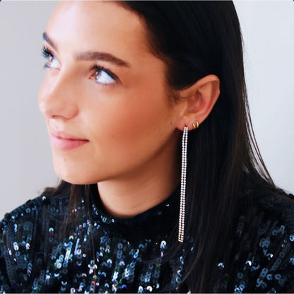 Bazou_kristallen oorbellen met steentjes