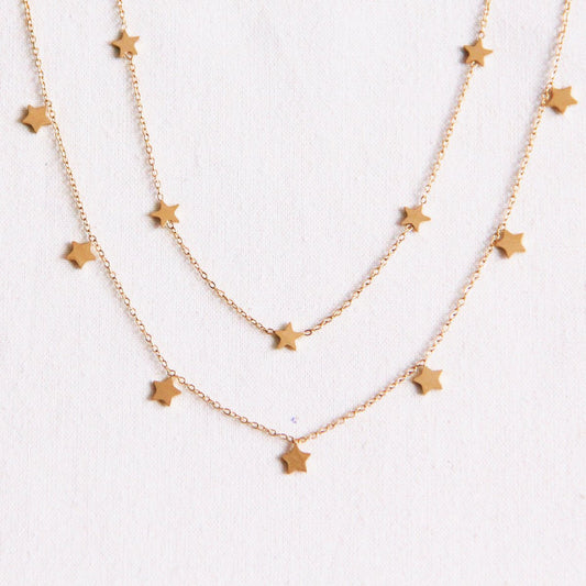 Bazou_dubbele ketting met ster