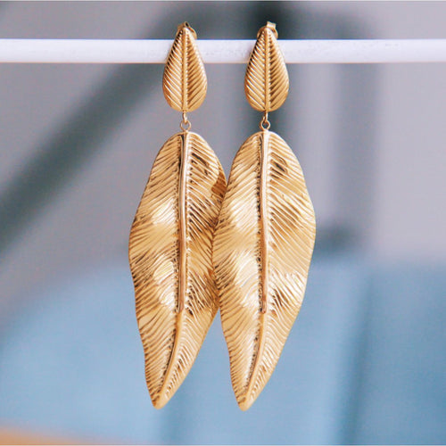 Bazou_oorbellen blad