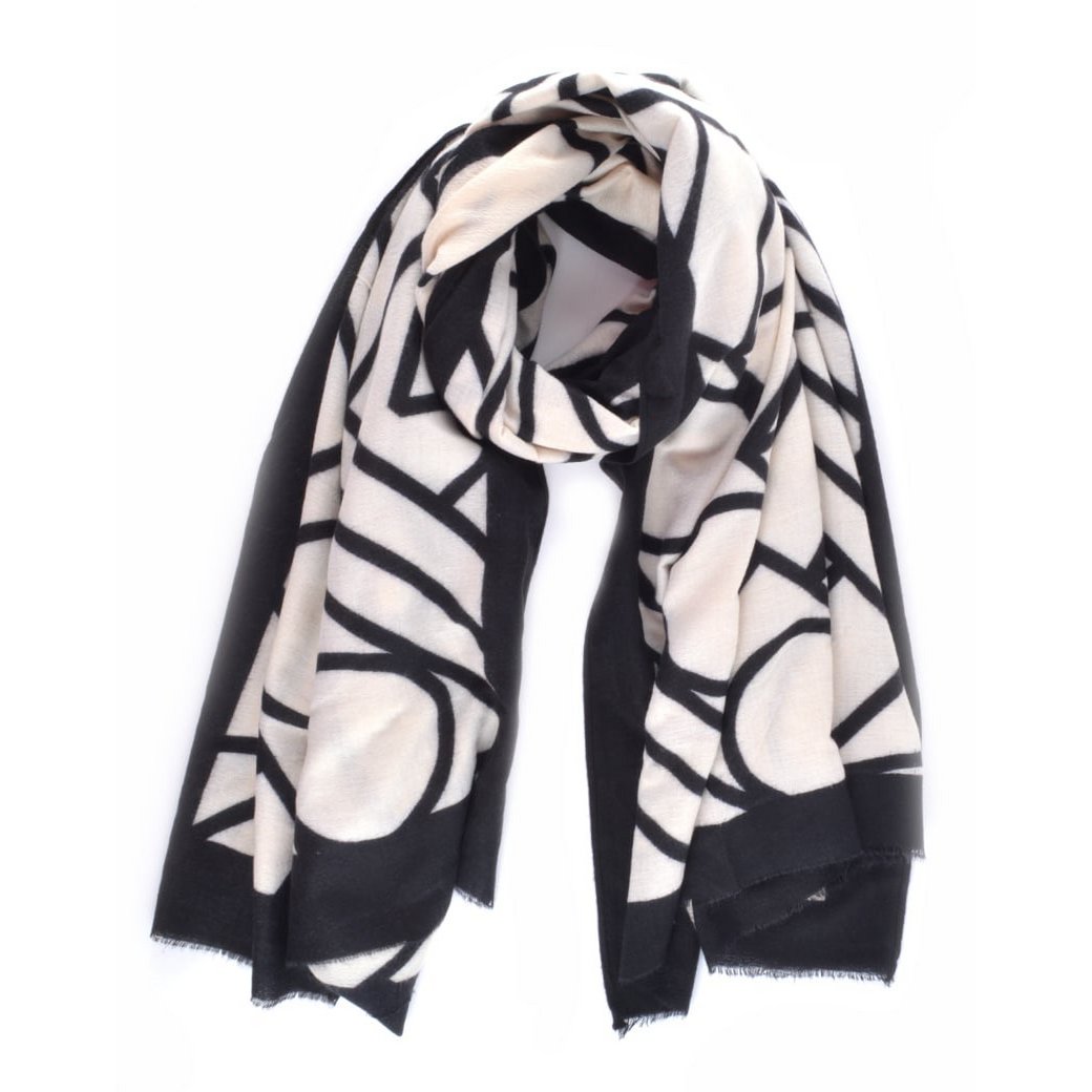 COOSZ-sjaal zwart wit