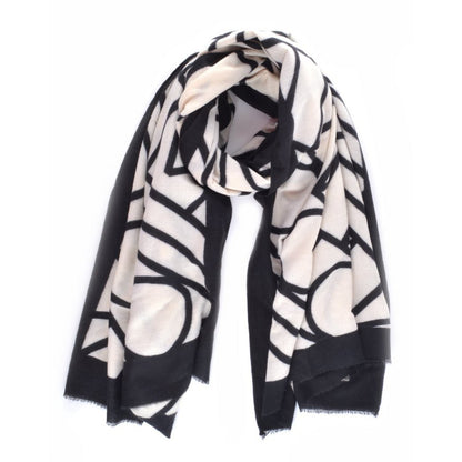 COOSZ-sjaal zwart wit