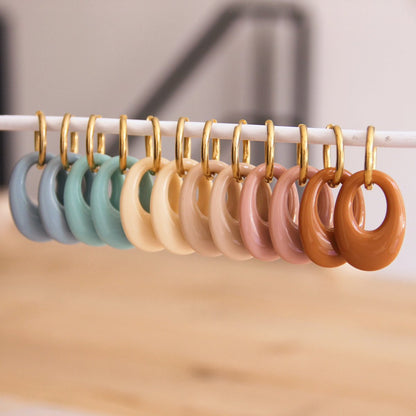 COOSZ_Bazou_hars druppel oorbellen 