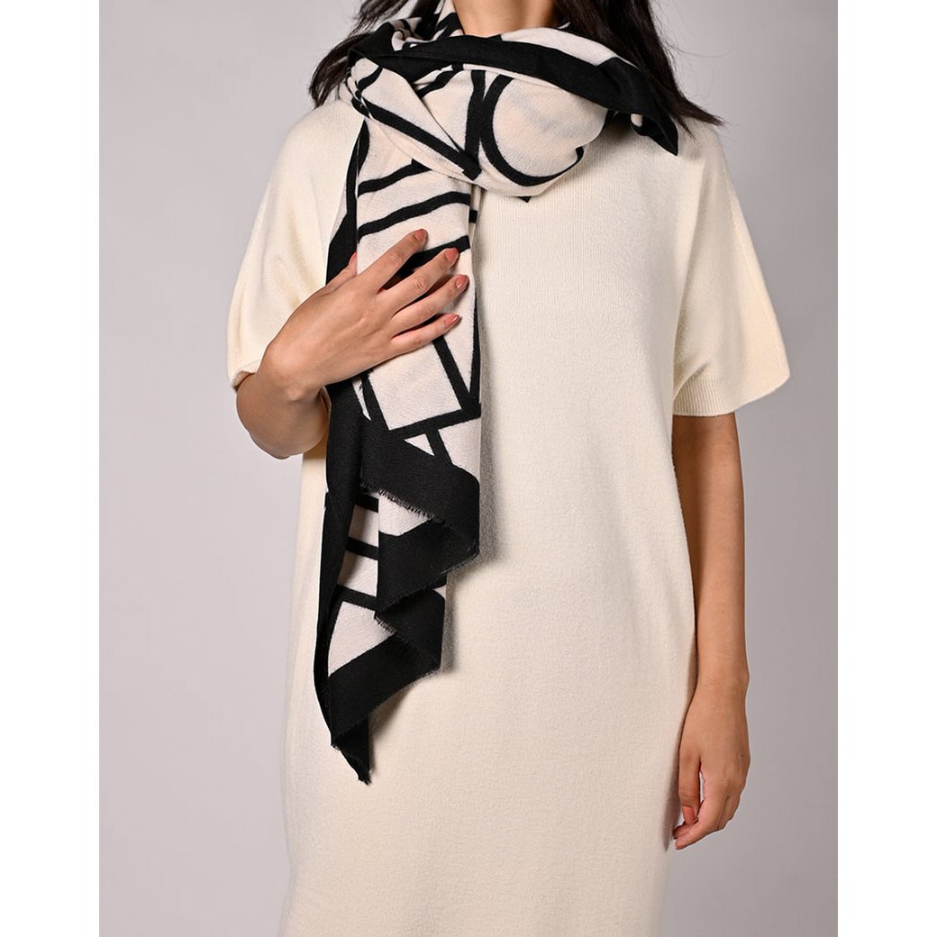 COOSZ_sjaal zwart wit