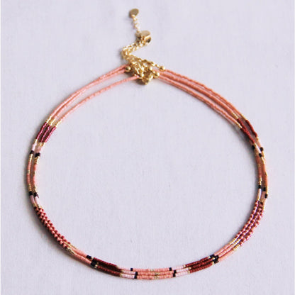 COOSZ_Bazou_halsketting miyuki beads bordeaux