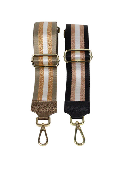Bagstrap Metallic zwart