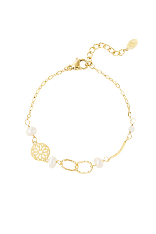 Armband linked met parels