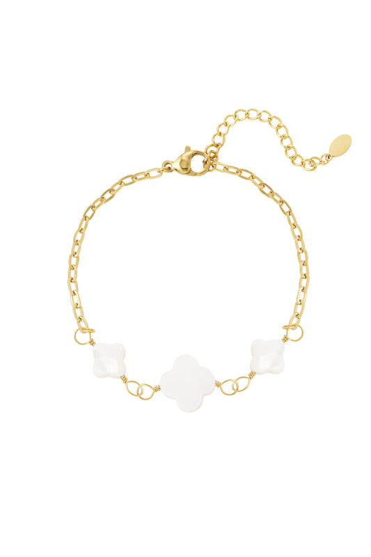 Armband met klavertjes