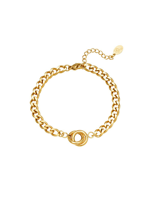 Armband intertwined - goud