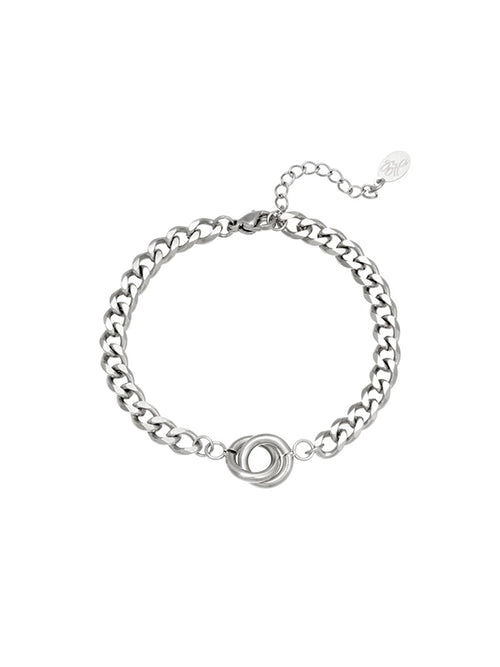Armband intertwined - zilver