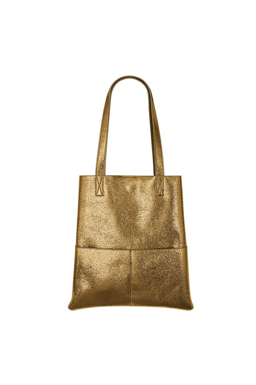 Metallic Shopper Cognaq