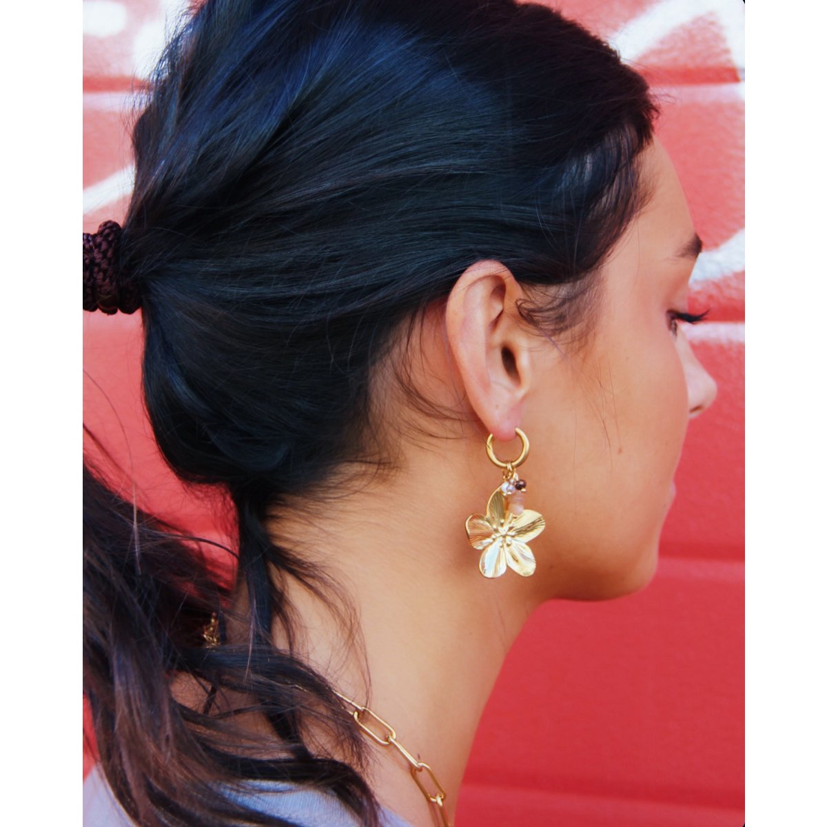 COOSZ_Bazou_oorbellen bloem