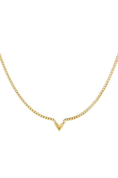 Ketting met letter V