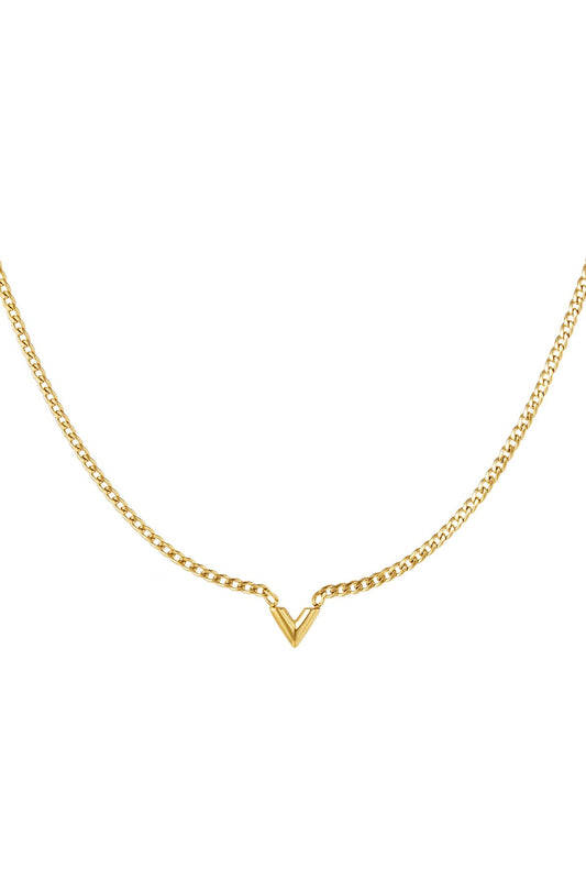 Ketting met letter V