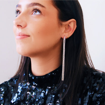 Bazou_kristallen oorbellen met steentjes